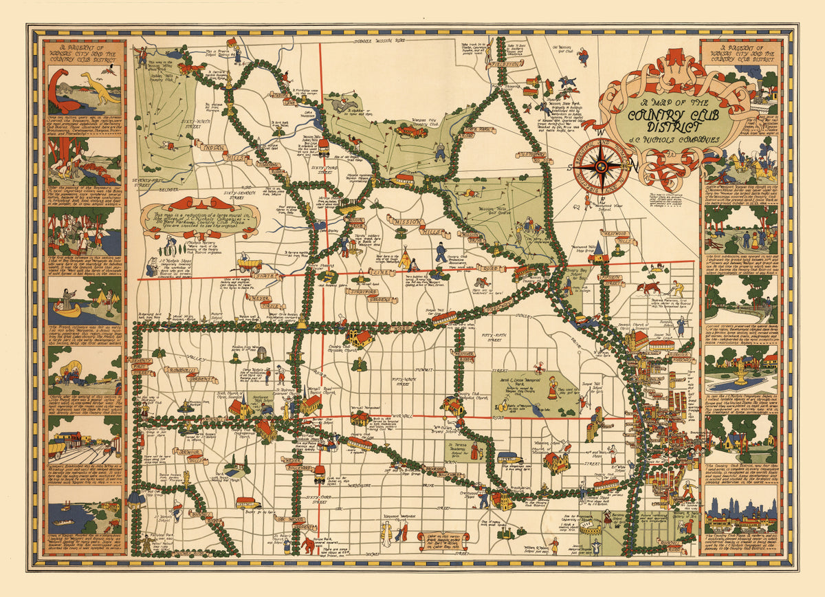 Preview of Vintage Map of Kansas City, Missouri 1930