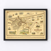 Cleveland Vintage Map 1937