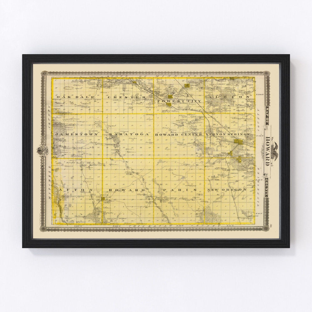 Howard County Vintage Map 1875