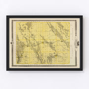 Chickasaw County Vintage Map 1875
