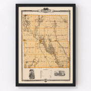Buchanan County Vintage Map 1875