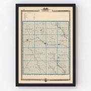 Carroll County Vintage Map 1875