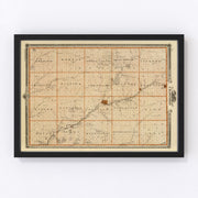 Crawford County Vintage Map 1875