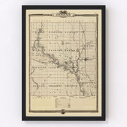 Greene County Vintage Map 1875