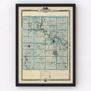 Marshall County Vintage Map 1875