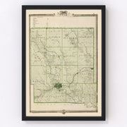 Polk County Vintage Map 1875