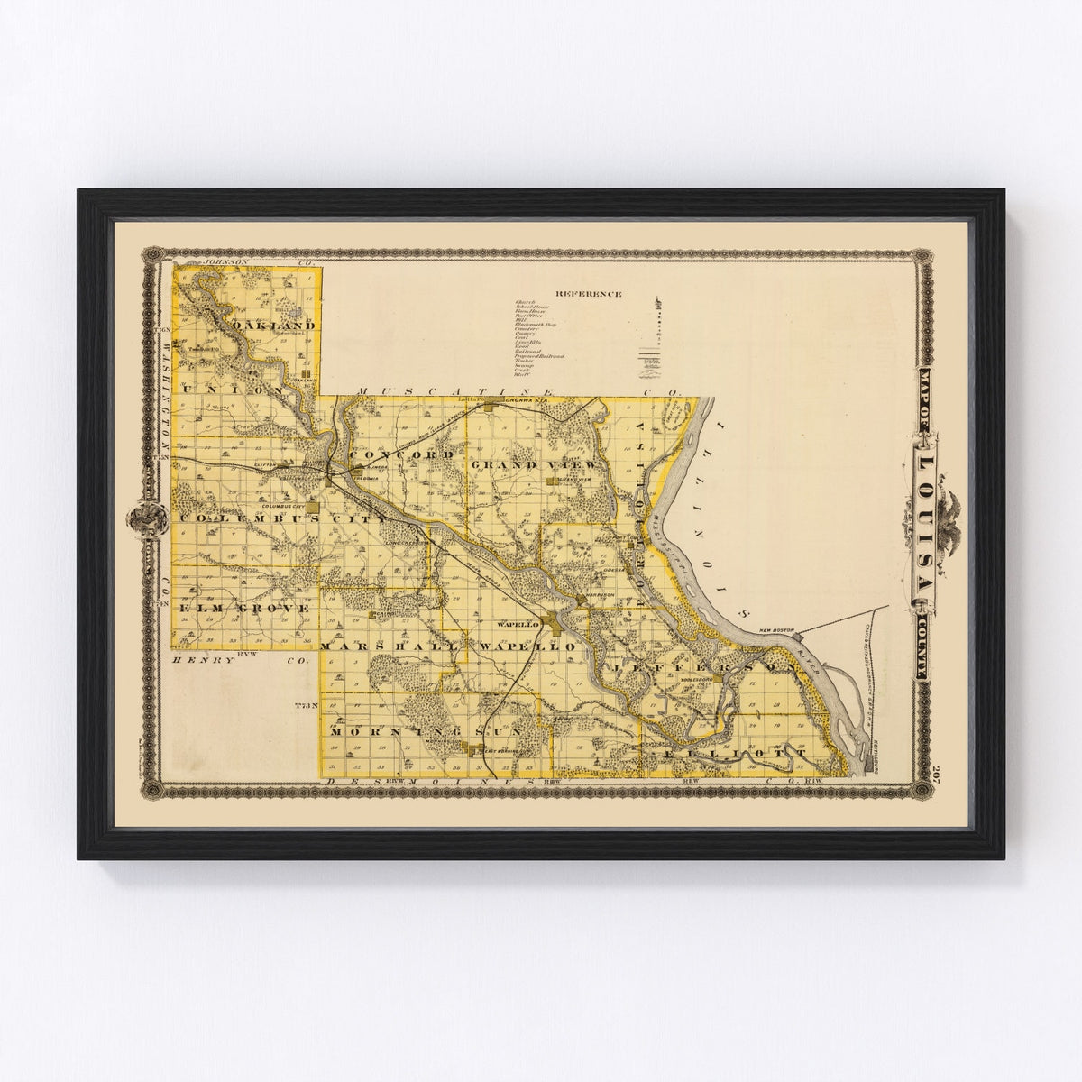 map of Louisa County