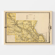 Vintage Map of Louisa County, Iowa 1875