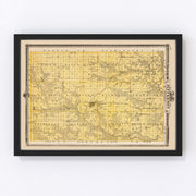 Jefferson County Vintage Map 1875