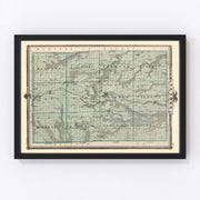 Clarke County Vintage Map 1875