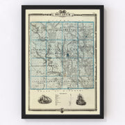 Decatur County Vintage Map 1875