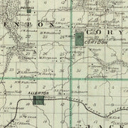 old Wayne County map