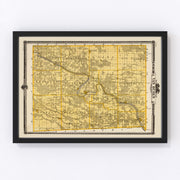 Van Buren County Vintage Map 1875