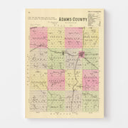 map of Adams County