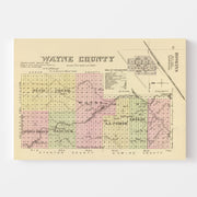 map of Wayne County
