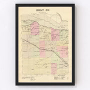 Holt County Vintage Map 1885