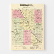 map of Sherman Count