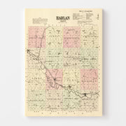 map of Harlan County