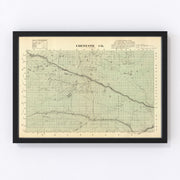 Cheyenne County Vintage Map 1885
