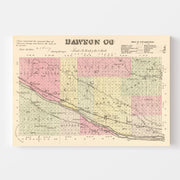 map of Dawson County