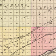 old Hall County map