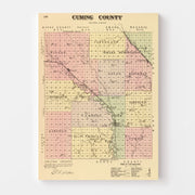 map of Cuming County