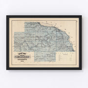 Wabasha County Vintage Map 1874