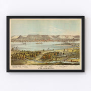 Winona County Vintage Map 1874