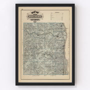 Houston County Vintage Map 1874