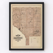 Anoka County Vintage Map 1874