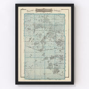 Kandiyohi County Vintage Map 1874