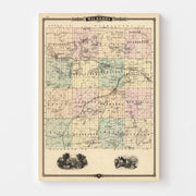 map of Waukesha Coun