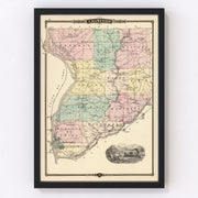 Crawford County Vintage Map 1878