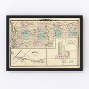 Vernon County Vintage Map 1878