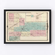 Jackson County Vintage Map 1878