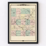 Monroe County Vintage Map 1878