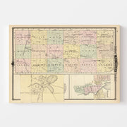 map of Waushara Coun