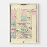 map of Waupaca Count