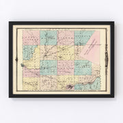 Outagamie County Vintage Map 1878