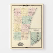 map of Kewaunee Coun