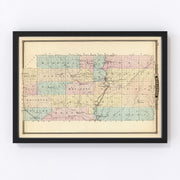 Marathon County Vintage Map 1878
