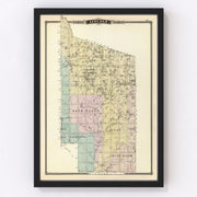 Lincoln County Vintage Map 1878