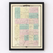 Clark County Vintage Map 1878