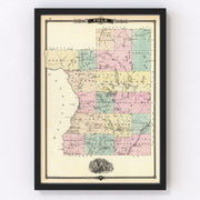 Polk County Vintage Map 1878
