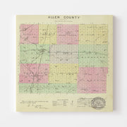 map of Allen County