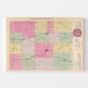 map of Harper County
