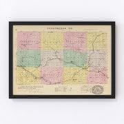 Chautauqua County Vintage Map 1887