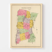 map of Sullivan Coun