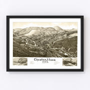 Chester Vintage Map 1885
