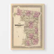 map of Windsor Count